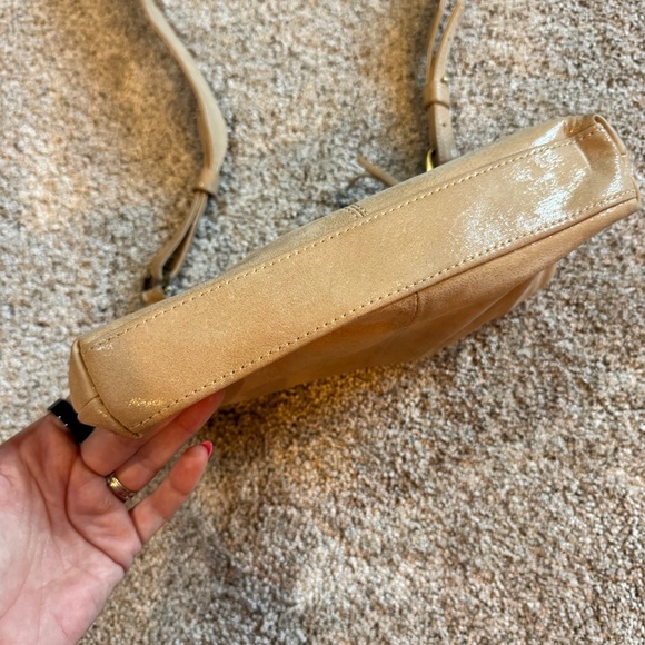 HOBO Gold Leather Crossbody Bag - Picture 4 of 6